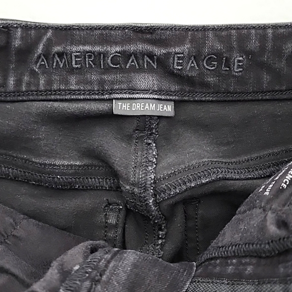 American Eagle Womens The Dream Jean Hi-Rise Jegging Black Denim Size 0 Short - Picture 5 of 15